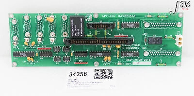 34256 APPLIED MATERIALS PCB ASSY, SERIAL/VIDEO INTERCONNECT BD 0100-20133