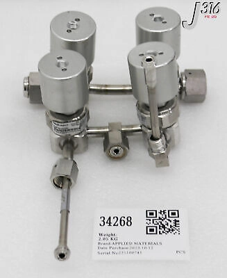 34268 APPLIED MATERIALS 5-WAY MANIFOLD VALVE ASSY 0050-34816