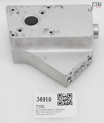 34910 APPLIED MATERIALS MANIFOLD OUT EXTRUDED LEFT CHAMBER LI 0040-38058