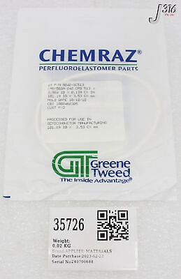 35726 APPLIED MATERIALS ORING ID 3.984 CSD.139 CHEMRZ SC513 80 D NEW 3700-01844