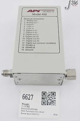 6627 APPLIED MATERIALS INLINE O3 SNSR, ULTRA FULL FLOW HI-CON 0190-01399