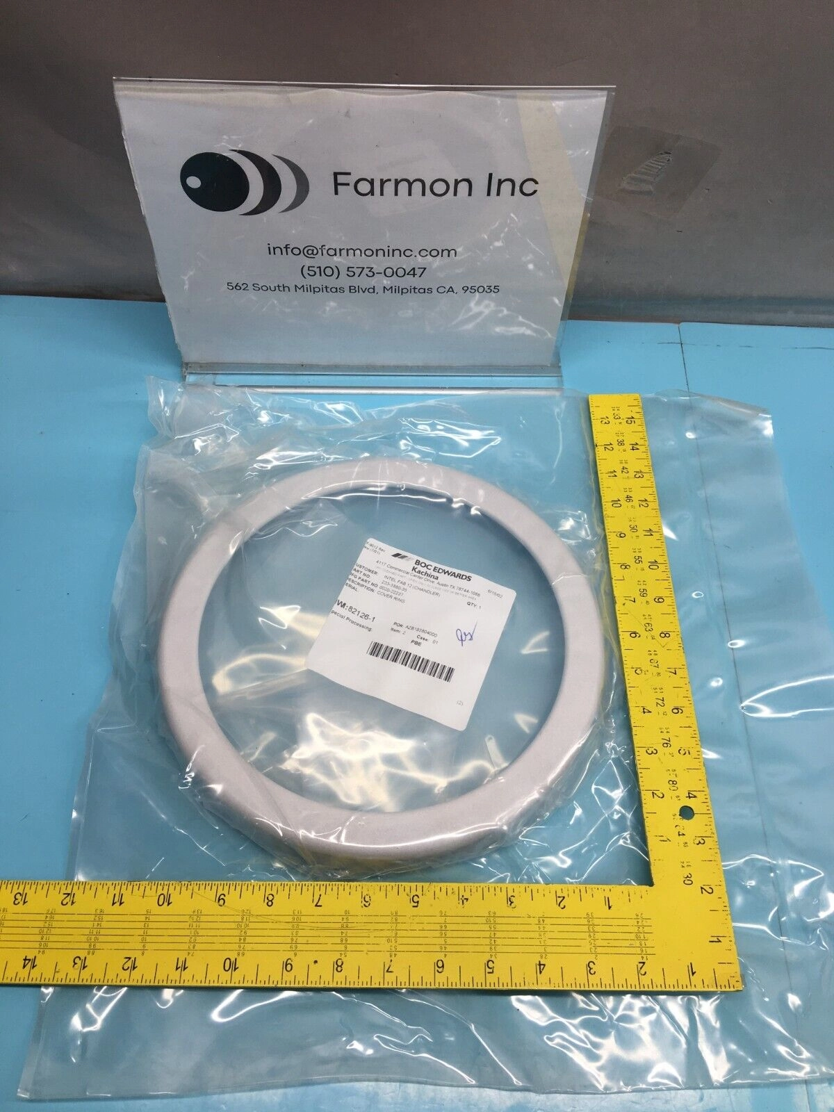 AMAT 0020-22237 COVER RING 8" INCH, 156239