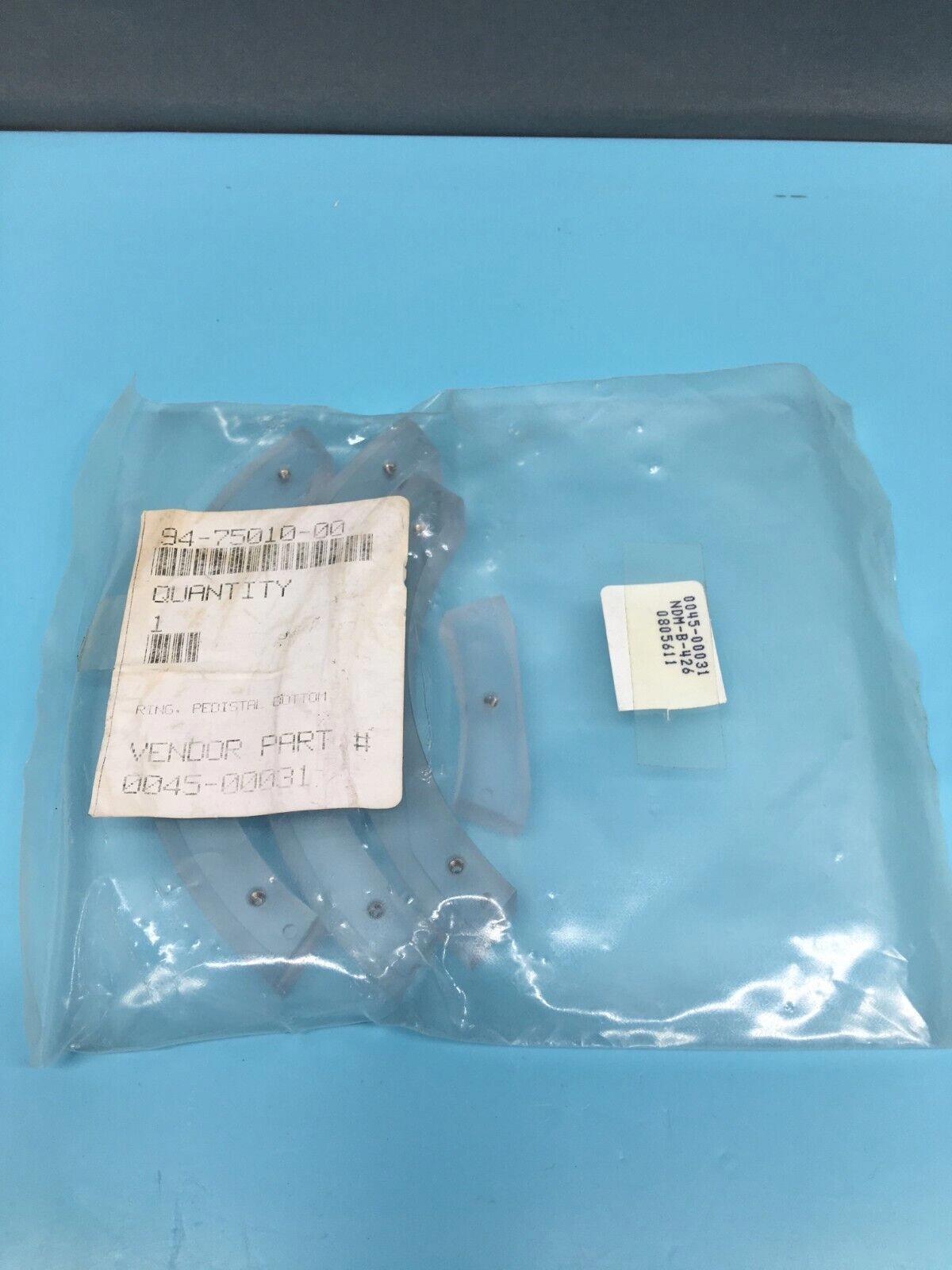 AMAT 0045-00031 RING, PEDESTAL BOTTOM 150MM OXIDE, 94-75010-00, 122445