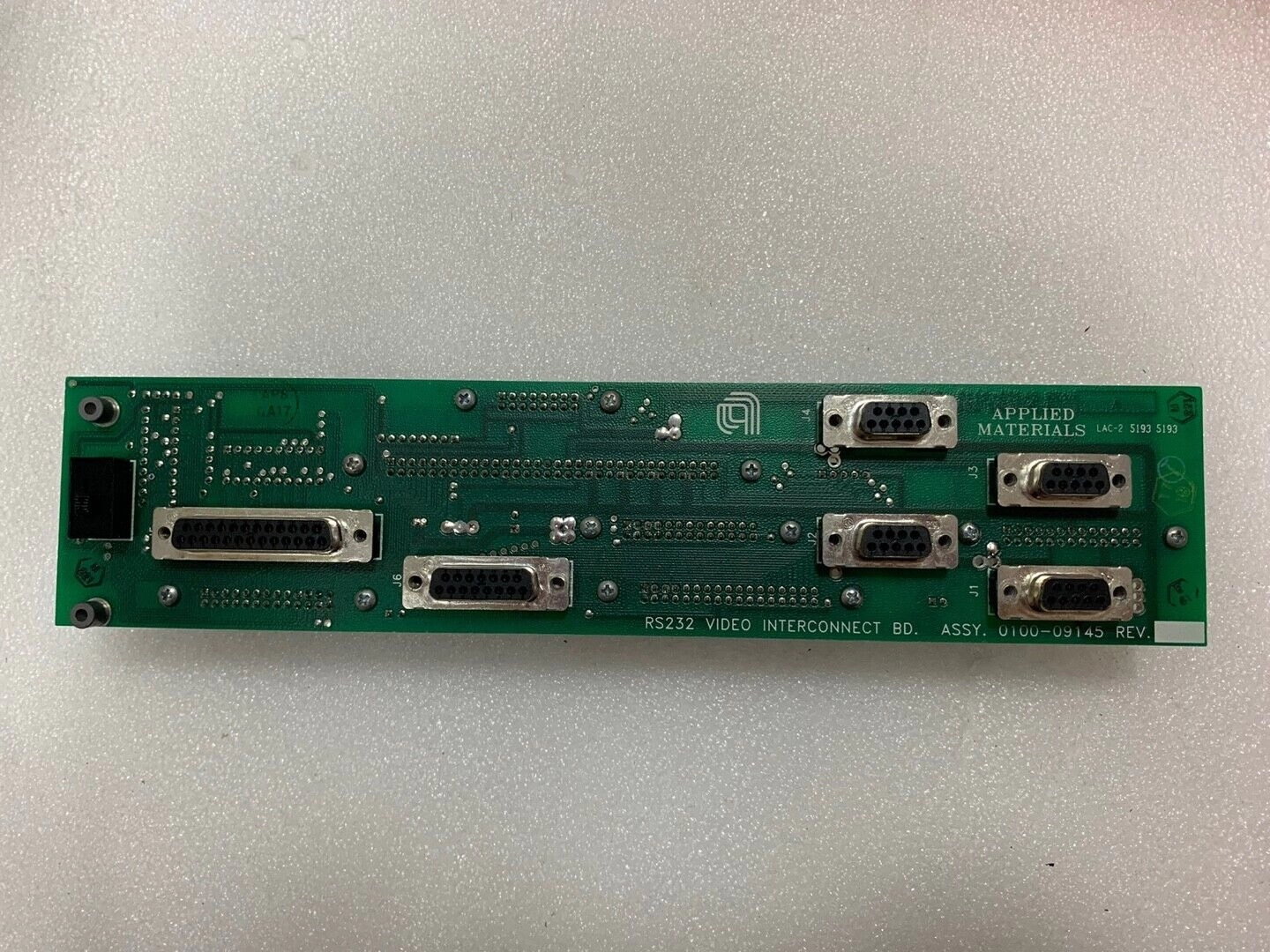 AMAT 0100-09145 PCB ASSY, RS232 VIDEO INTERCONNECT