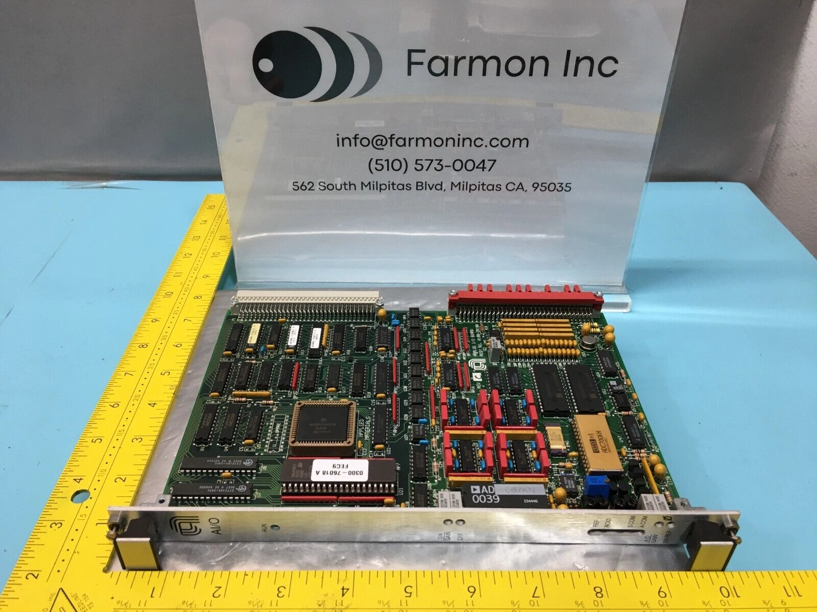 AMAT 0100-20100 Analog I/O Board, AI/O, FAB 0110-20100, 140379