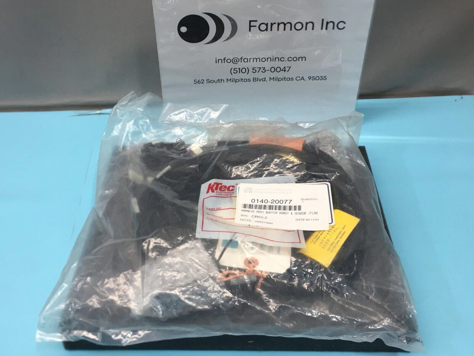 AMAT 0140-20077 HARNESS ASSY, BUFFER ROBOT & SENSOR /FLAG, 160865