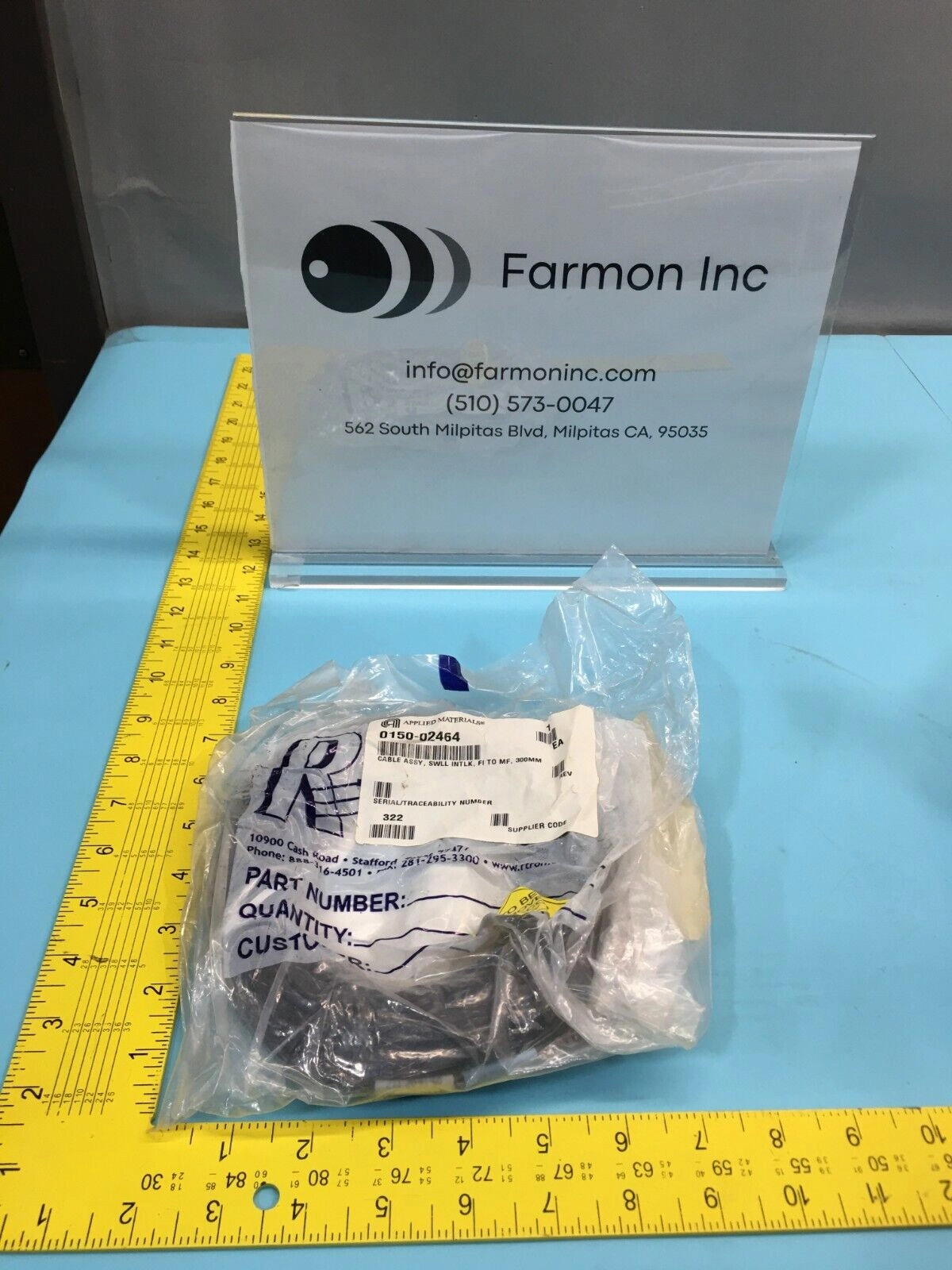 AMAT 0150-02464 CABLE ASSY, SWLL INTLK, FI TO MF, 3 00MM 4.0, 139184