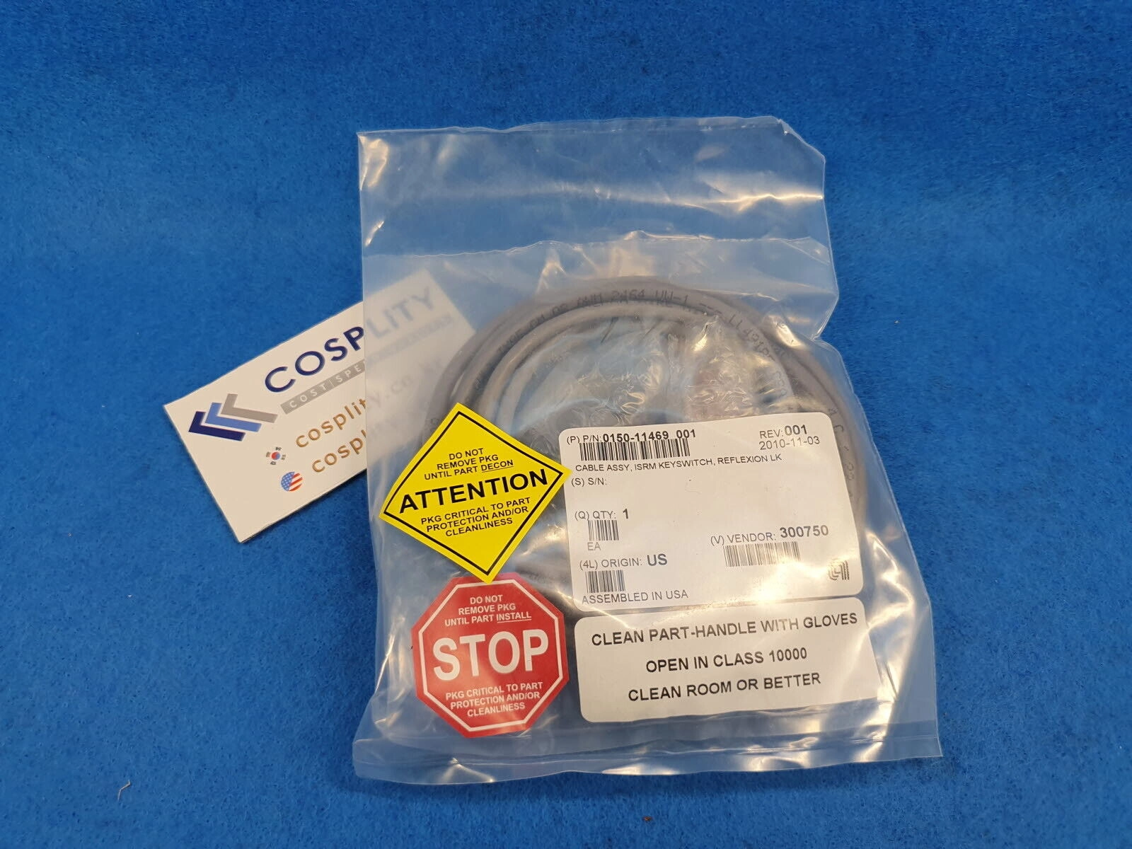 AMAT 0150-11469 CABLE ASSY, ISRM KEYSWITCH, REFLEXION LK