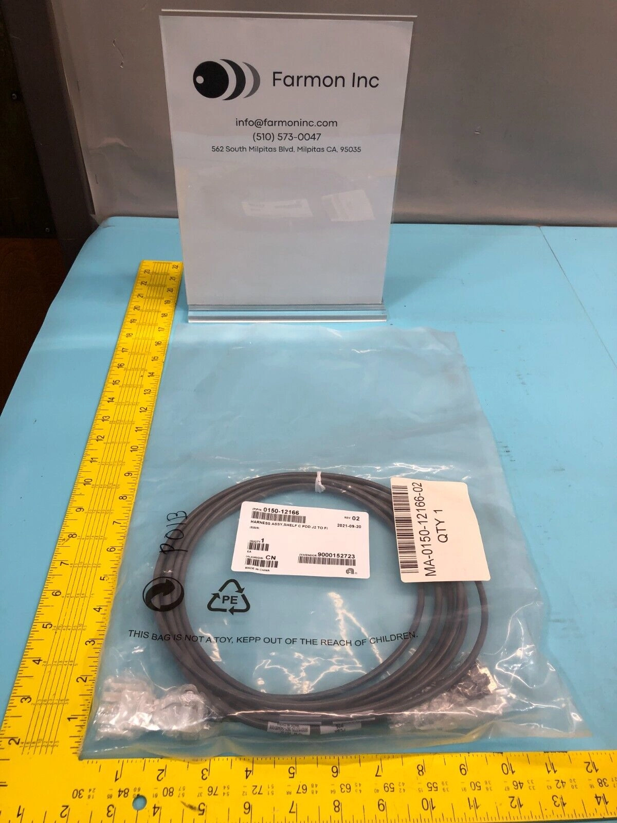 AMAT 0150-12166 Harness Assy, Shelf C PDD J2 To FI, 164997