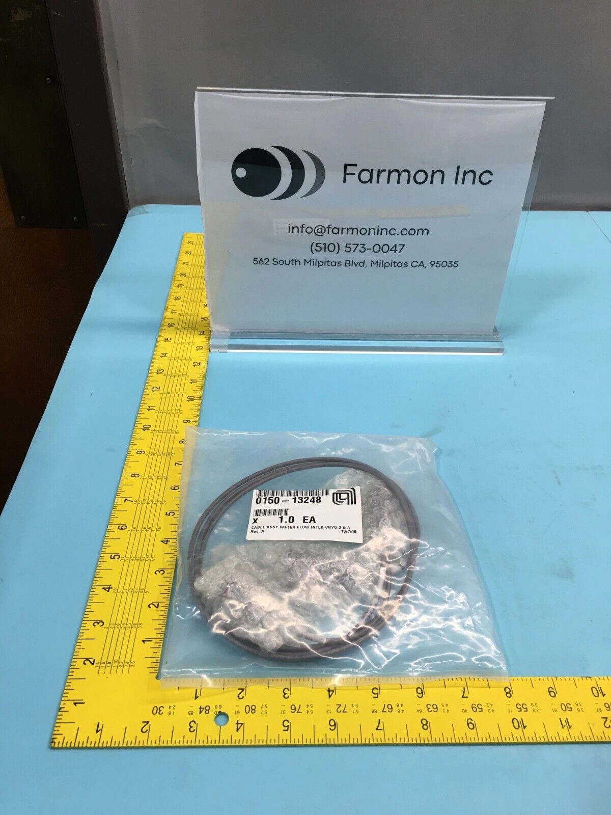 AMAT 0150-13248 CABLE ASSY WATER FLOW INTLK CRYO 2 & 3, 133362