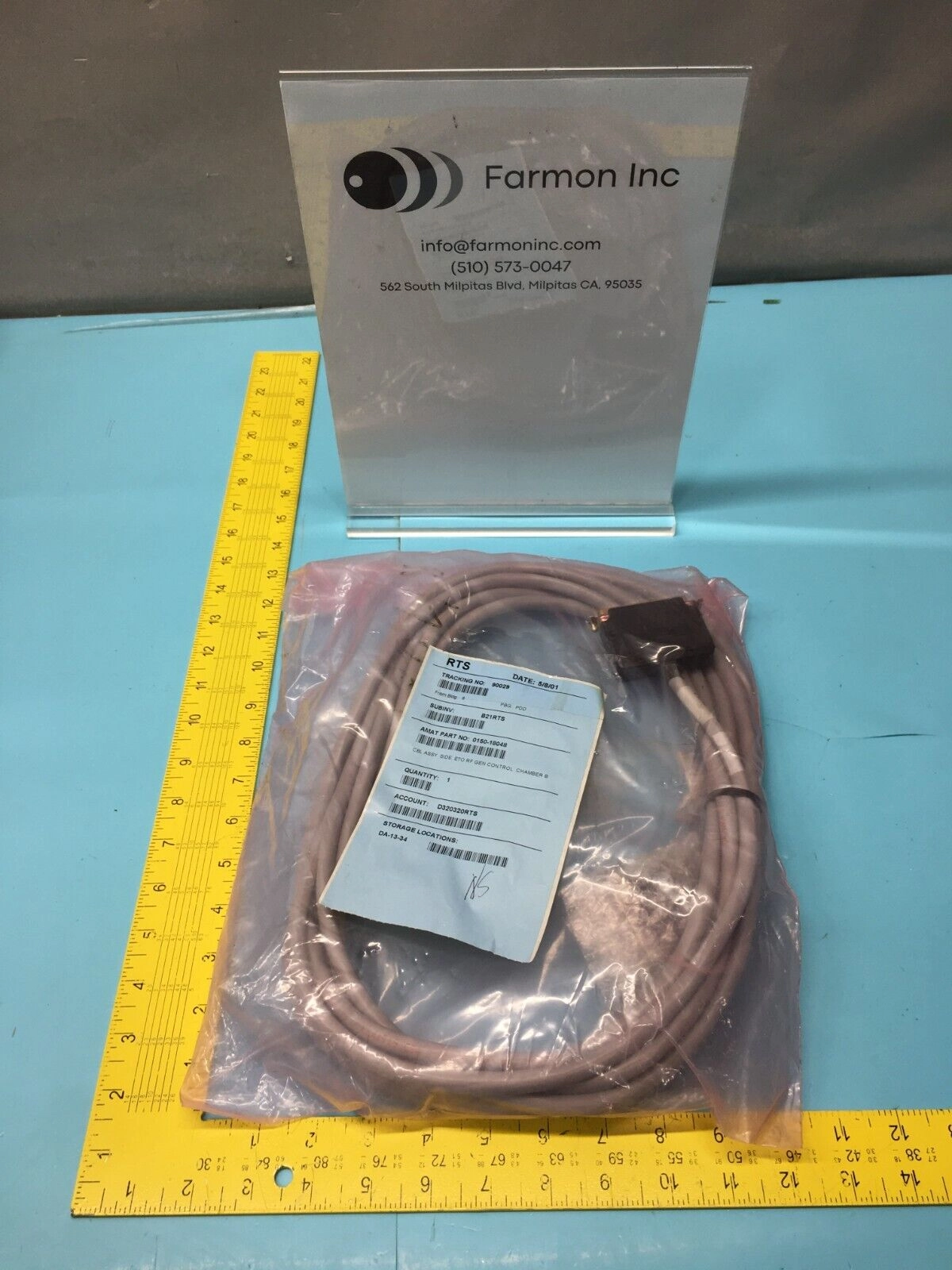 AMAT 0150-18048 CABLE ASSY, SIDE, ETO RF GEN CONTROL, CHAMBER B, 138335