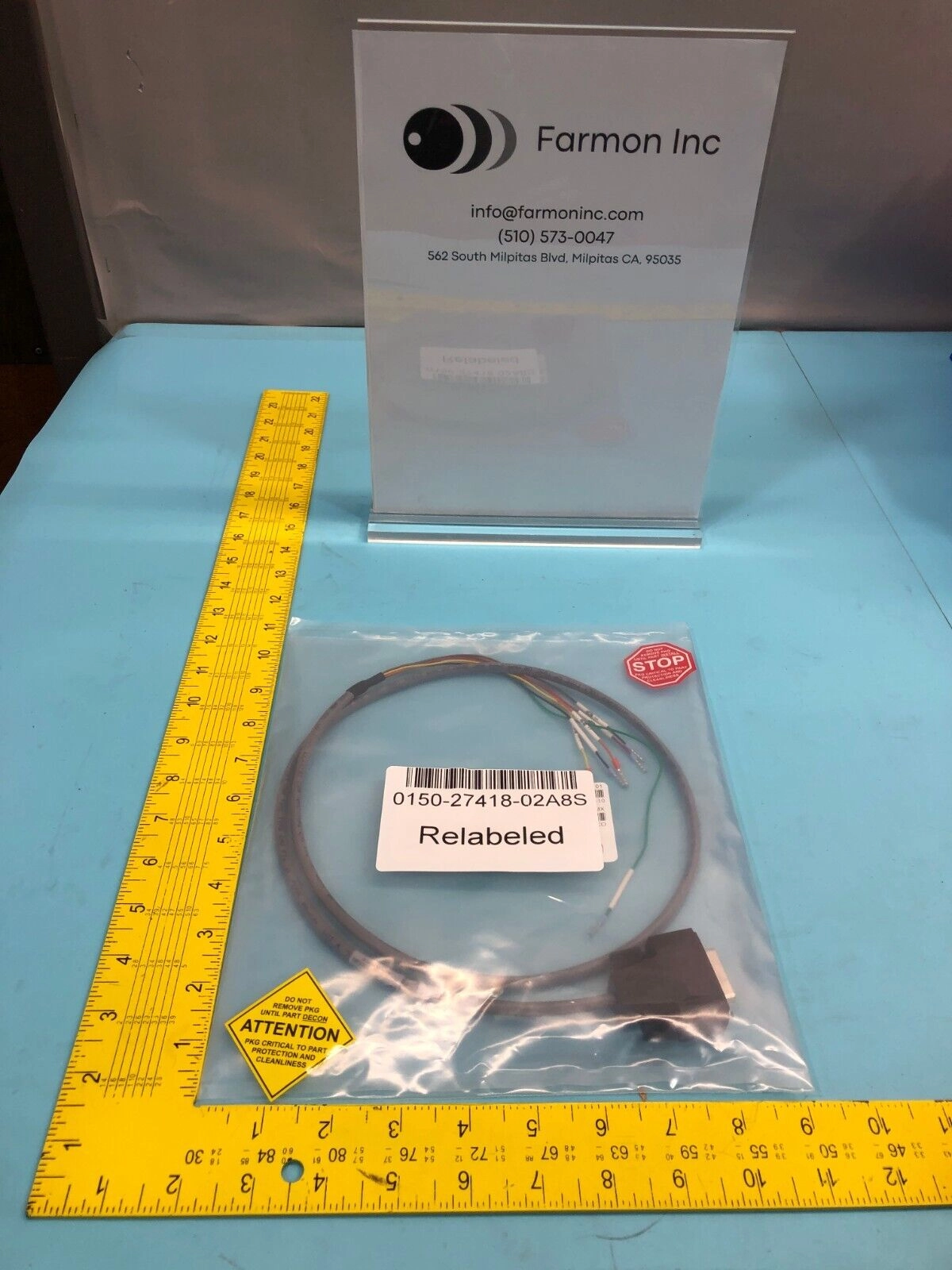 AMAT 0150-27418 CABLE ASSY FFU LED CABLE COMMON 2WIDE, 0150-27418-02A8S, 166136