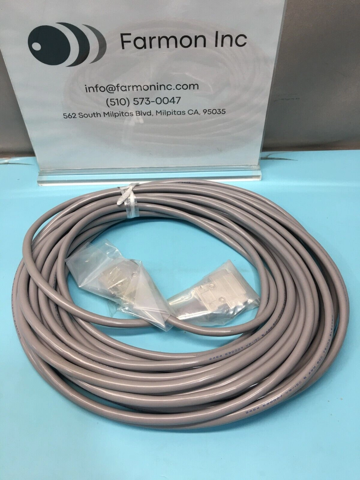 AMAT 0190-35853 DUAL D-SUB MALE TO MALE 15-PIN CABLE, 146101