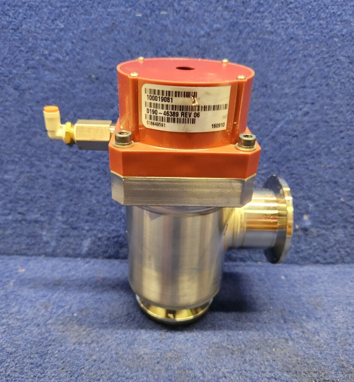 AMAT 0190-46389 Rev. 06 Vacuum Pneumatic Angle Valve Applied Materials