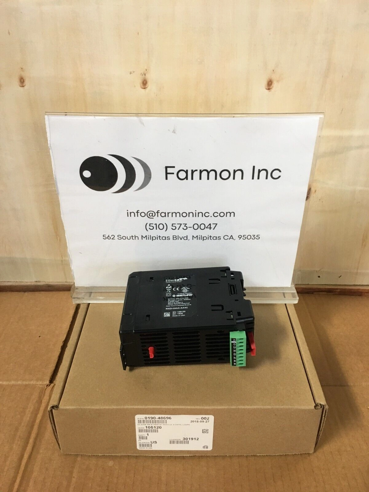 AMAT 0190-48696 Watlow EZ ZONE RM ETHERCAT MODULE  4 CN, 165044