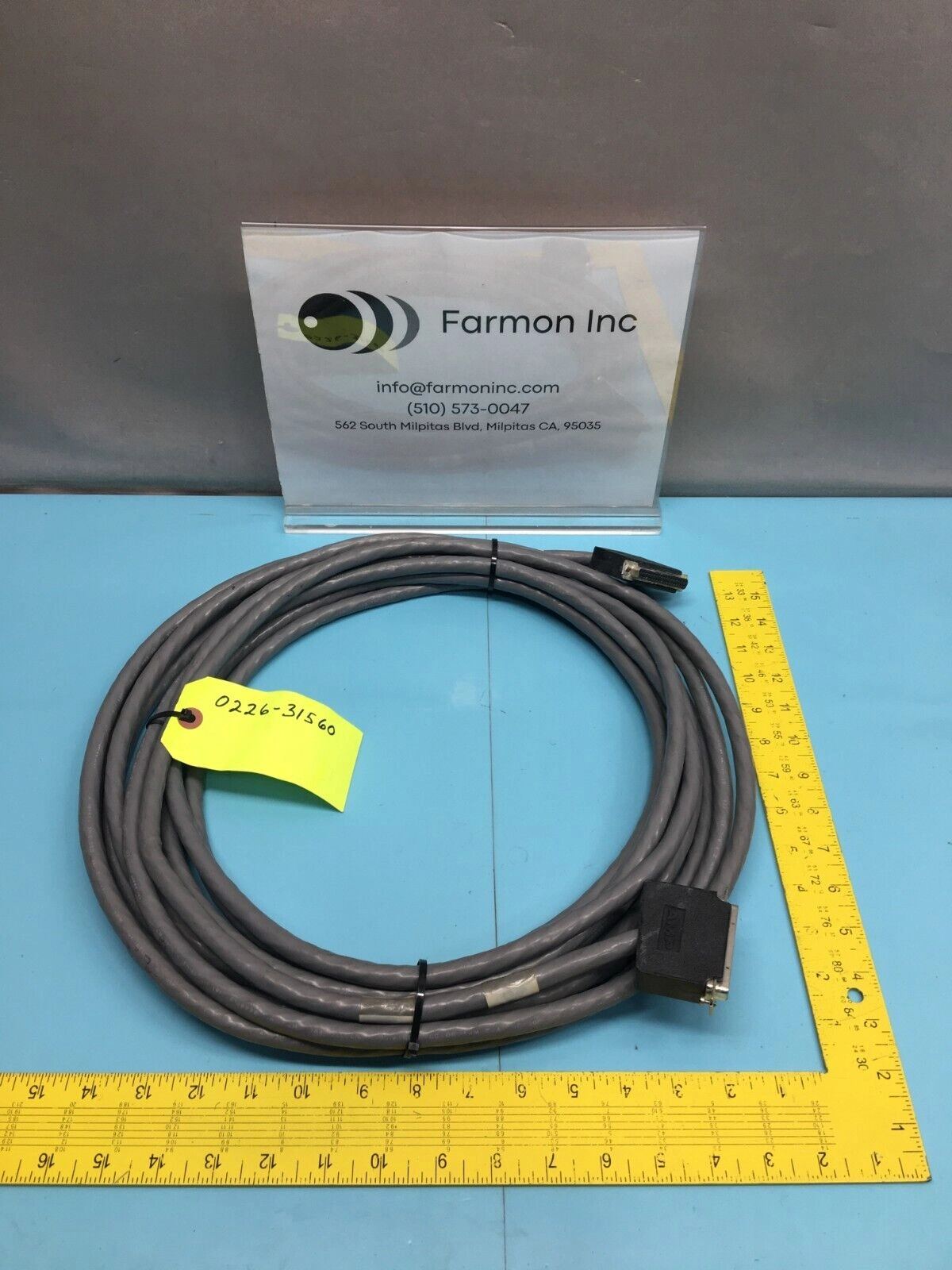 AMAT 0226-31560 CABLE ASSY REMOTE DIGITAL J1 REMOTE SYSTEM 37 PIN 30FT, 142092