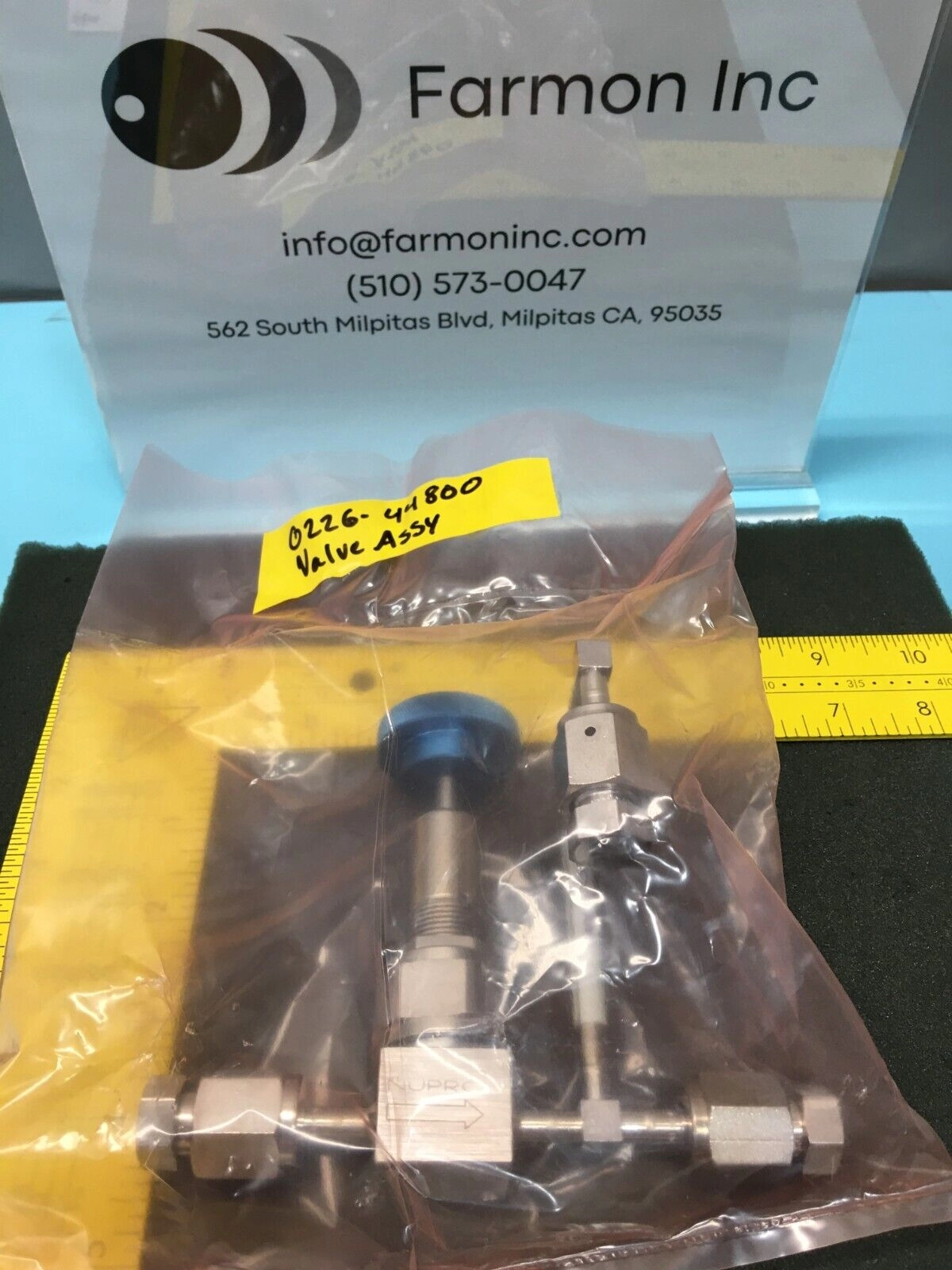 AMAT 0226-44800 Weldment Manifold Valve Assy, Nupro 6LV-BNBW4, 128310