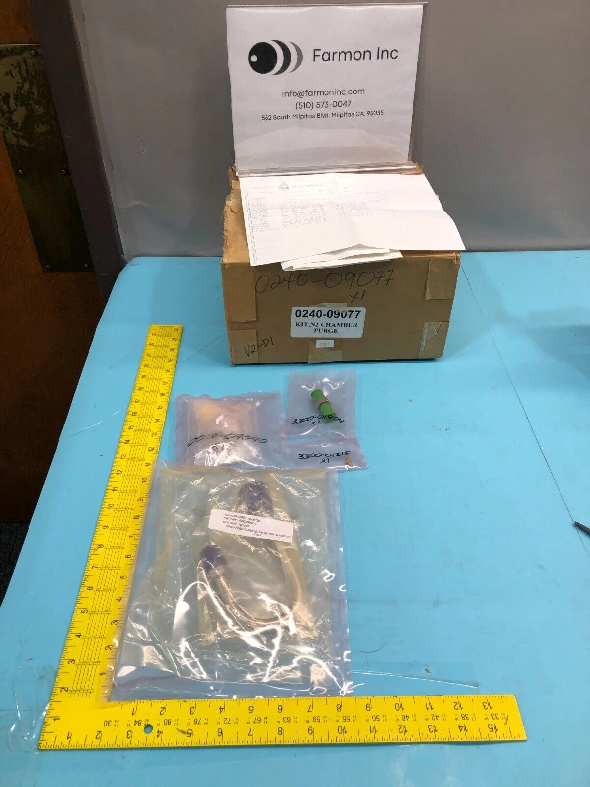 AMAT 0240-09077 Kit, N2 Chamber Purge, 3300-01215, 0015-09040, 160064