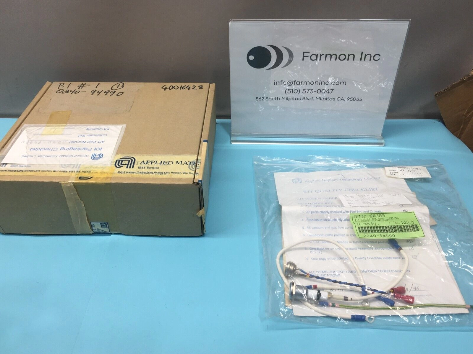 AMAT 0240-94990 KIT, CABLES SCR SUPP CLAMPING, 0150-92408, 0150-92802, 160172