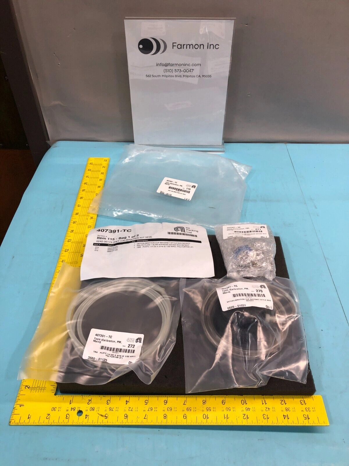 AMAT 0242-35173 DET CALIBRATION KIT NH3, 3800-01117, 173200