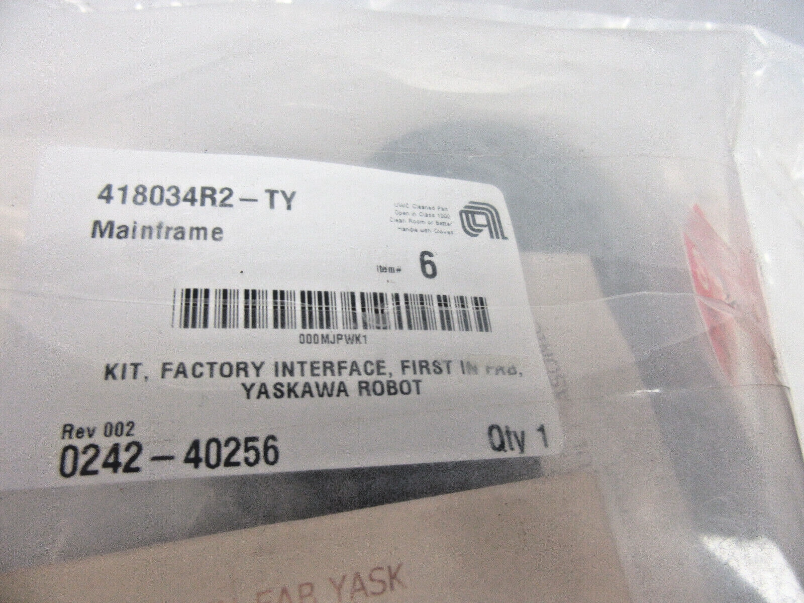 AMAT 0242-40256 FACTORY SERVICE KIT FOR YASKAWA ROBOT