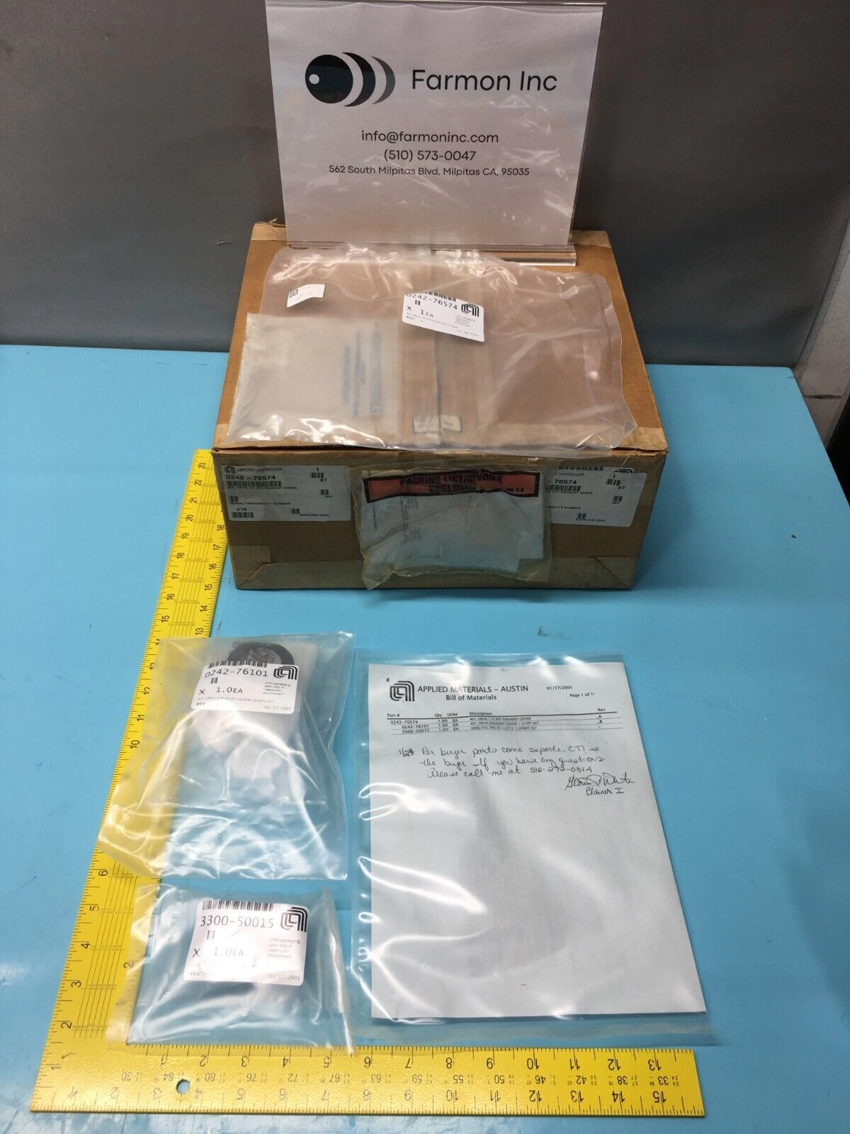 AMAT 0242-76574 KIT, CRYO 1/2 FPT EXHIAUST COV, 126308