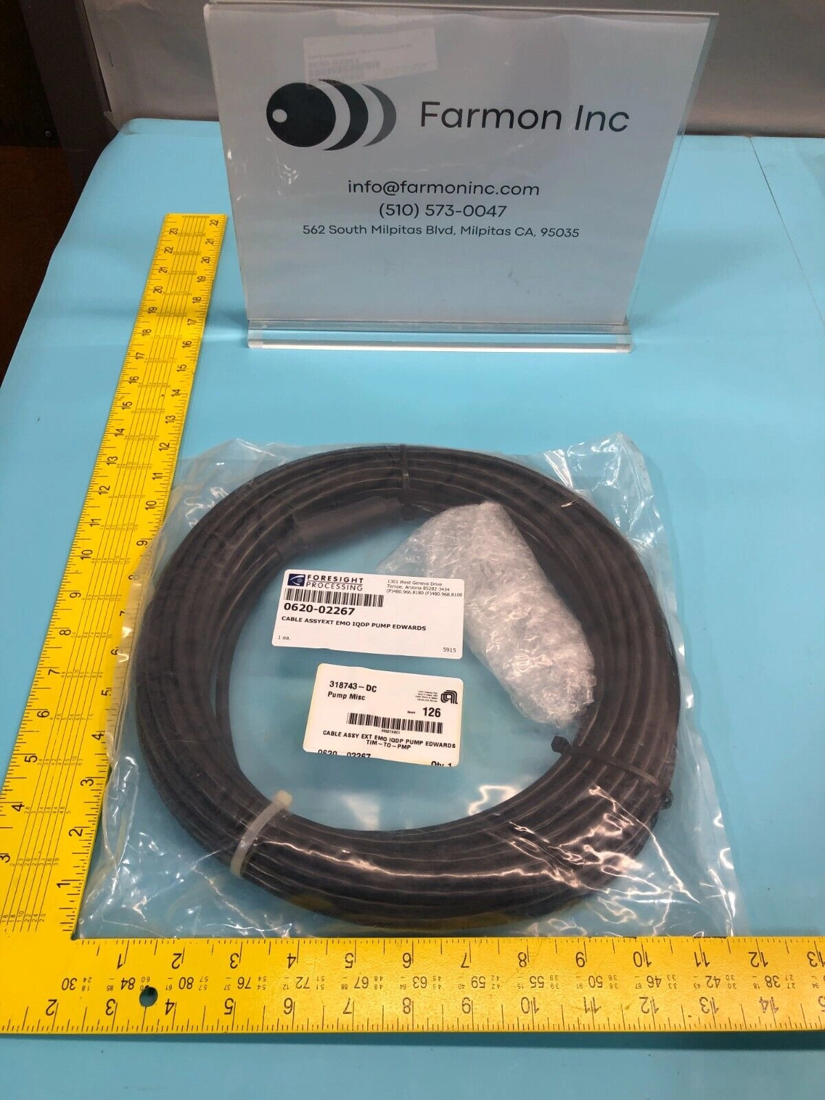 AMAT 0620-02267 CABLE , ASSY, EXT, EMO, IQDP, PUMP, EDWARDS TIM-TO-PMP, 154232