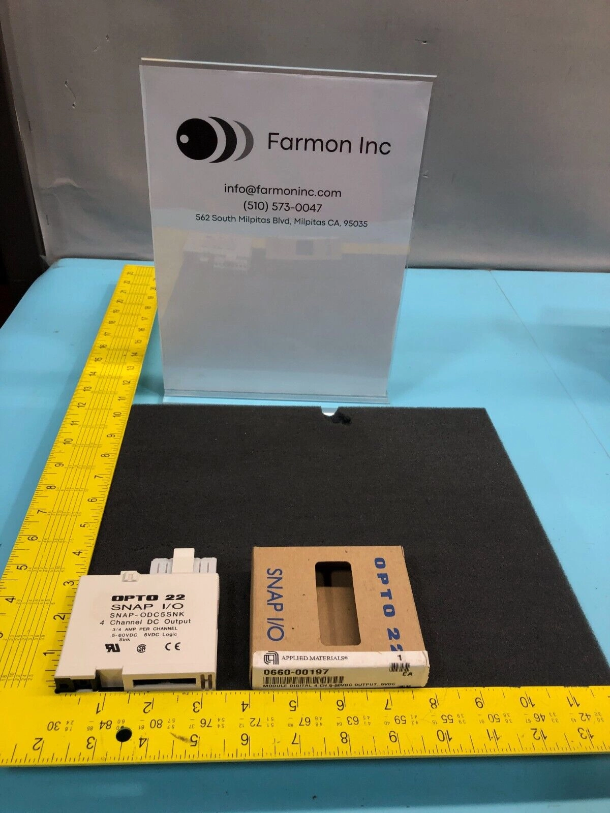 AMAT 0660-00197 OPTO 22 SNAP I/O SNAP-ODC5SNK 4 CHANNEL DC OUTPUT, 168929