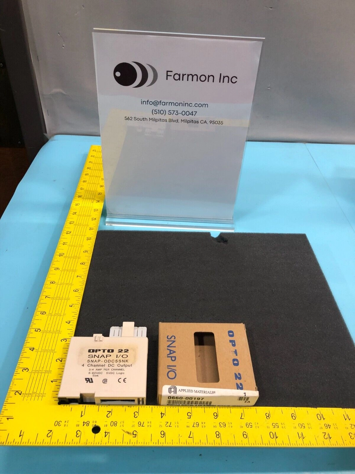 AMAT 0660-00197 OPTO 22 SNAP I/O SNAP-ODC5SNK 4 CHANNEL DC OUTPUT, 168930