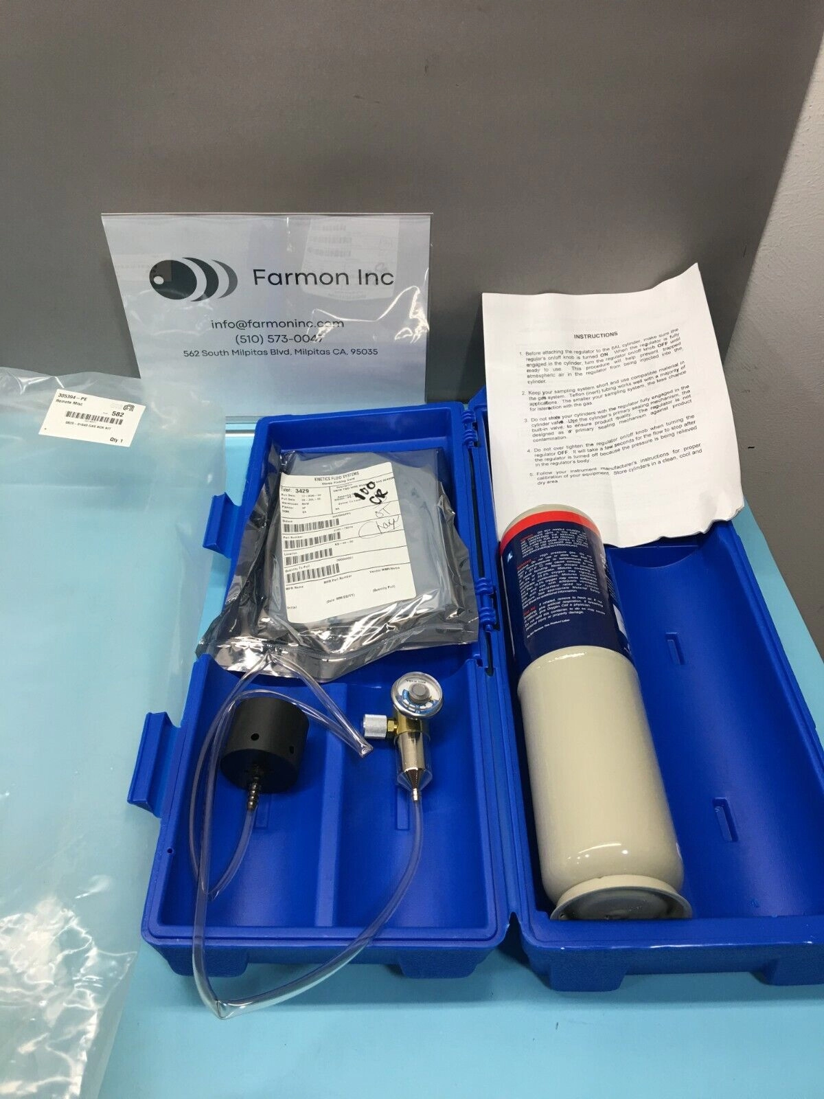 AMAT 0820-01040 Gas Box Kit, Det Calibration, H2 0.8%, Calgaz, 132893