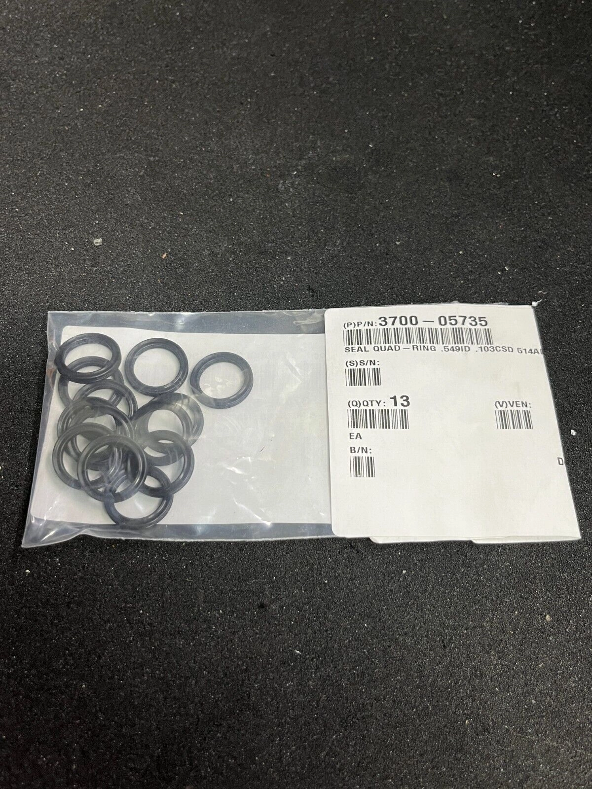 AMAT 3700-05735 SEAL QUAD-RING  .549 ID .103 CSD 514