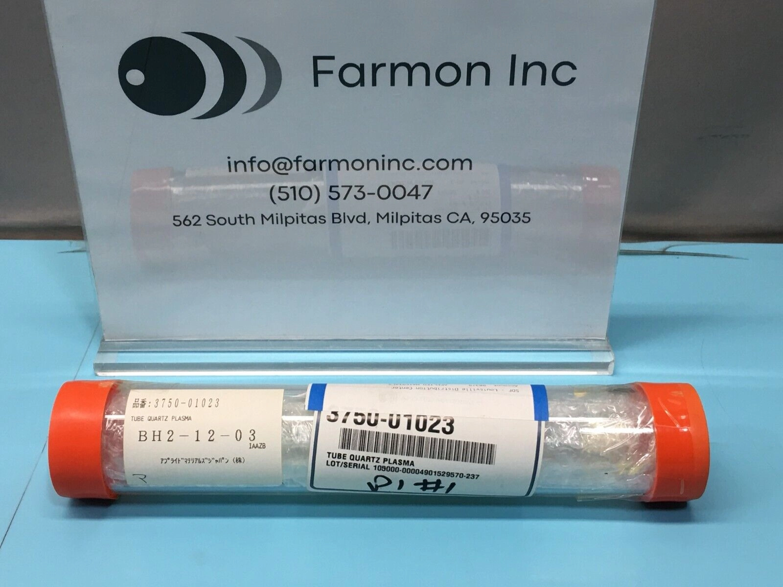 AMAT 3750-01023 TUBE QUARTZ PLASMA, 156644