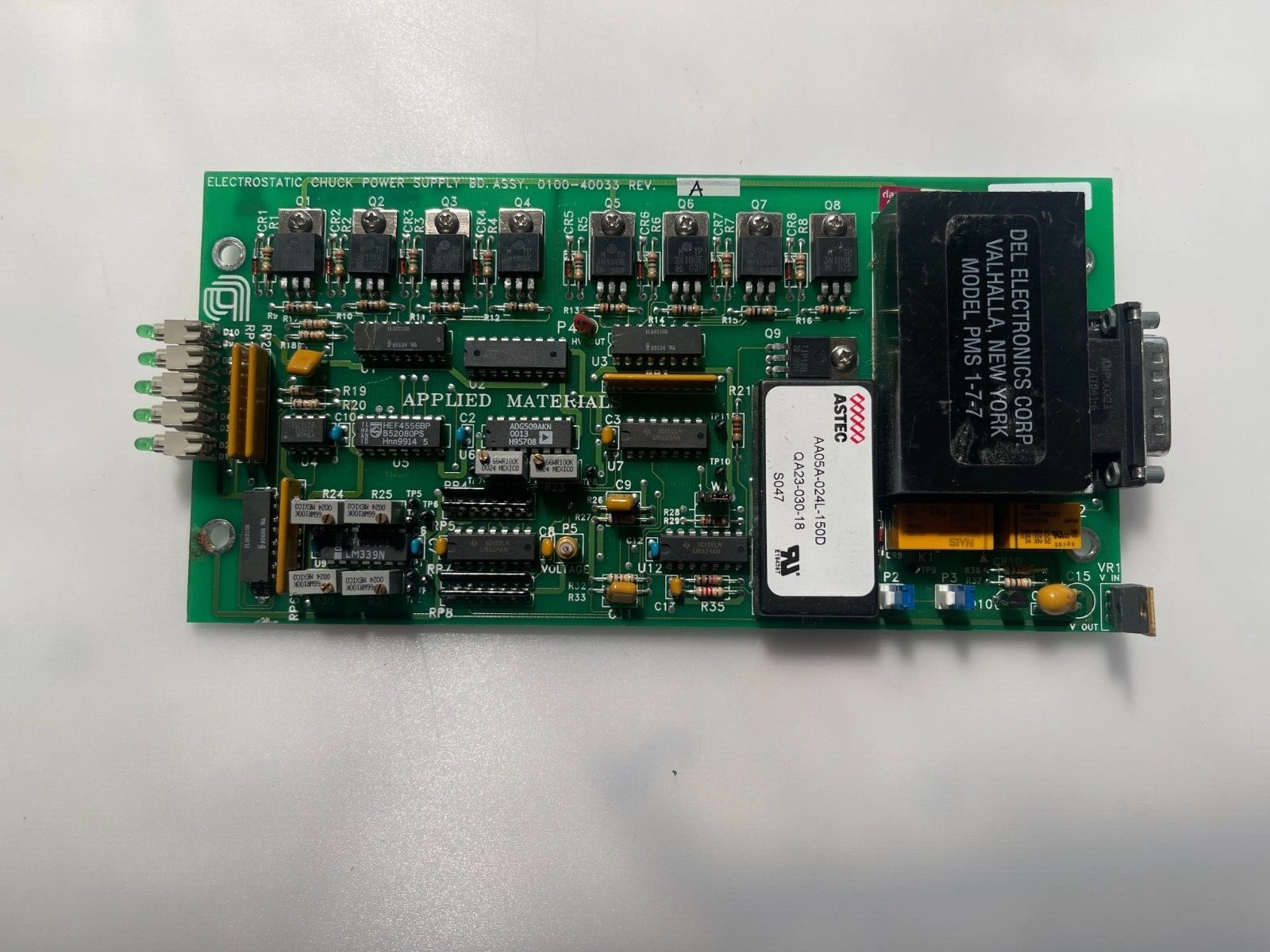 AMAT APPLIED MATERIALS 0100-40033 PCBA, ELECTROSTATIC E-CHUCK POWER SUPPLY BOARD