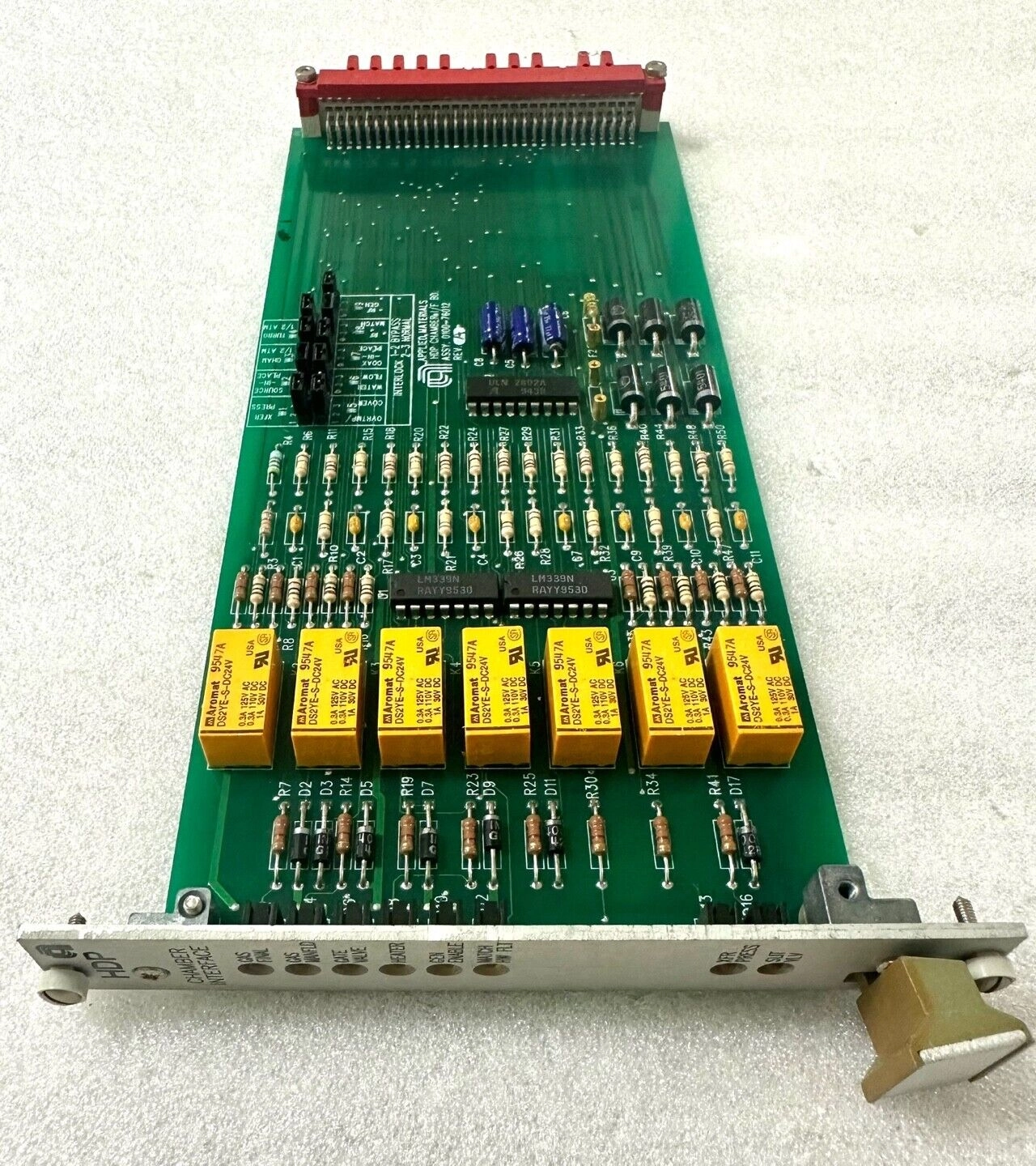 AMAT APPLIED MATERIALS 0100-76012 HDP Chamber Interface PCB Card, REV A