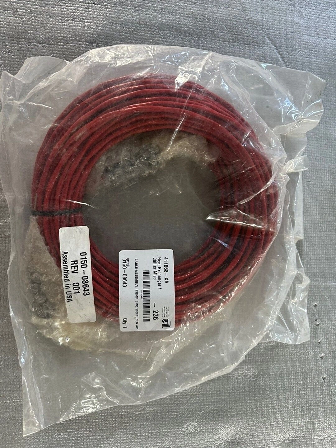 AMAT APPLIED MATERIALS 0150-08643 CABLE ASSEMBLY, PUMP EMO 100FT, CEN AP