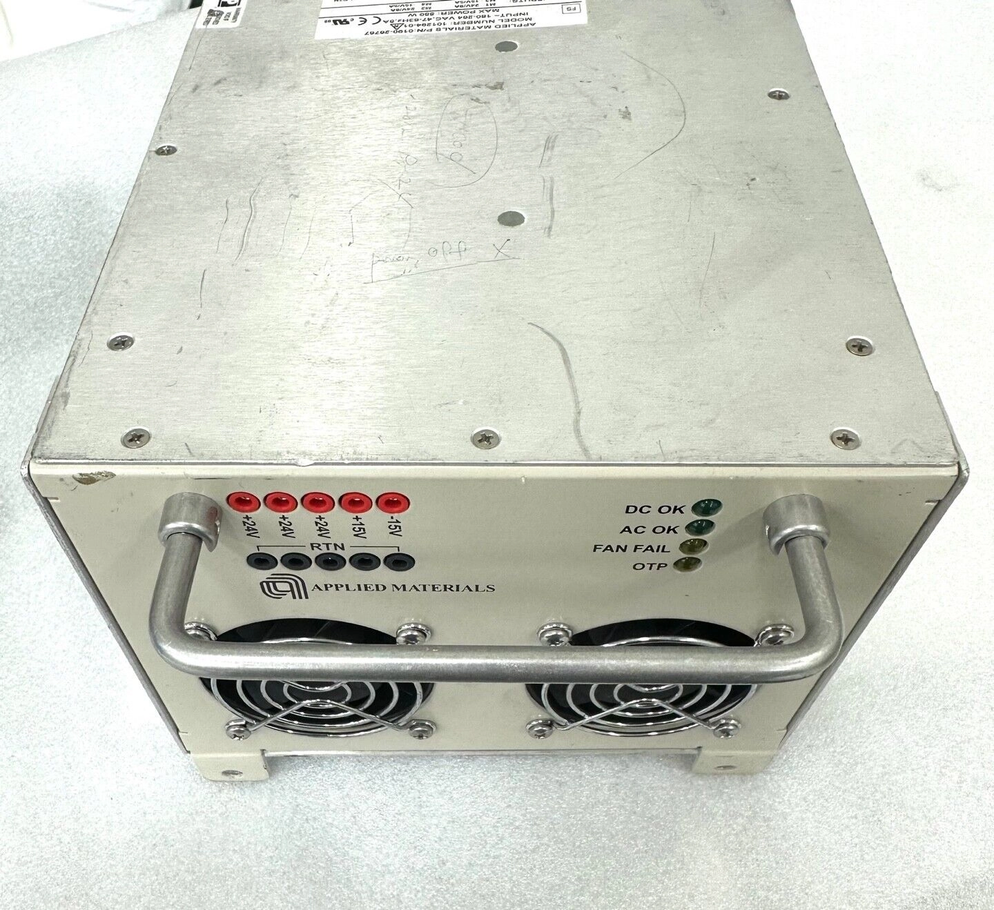 AMAT APPLIED MATERIALS 0190-26767 POWER SUPPLY INPUT 180-264 VAC