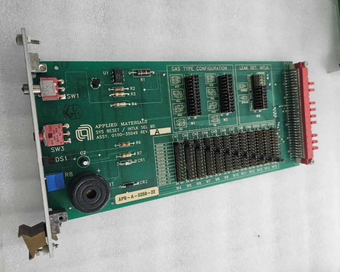 AMAT ASSY PCB SYS RESET/ INTLK SEL Board 0100-35049