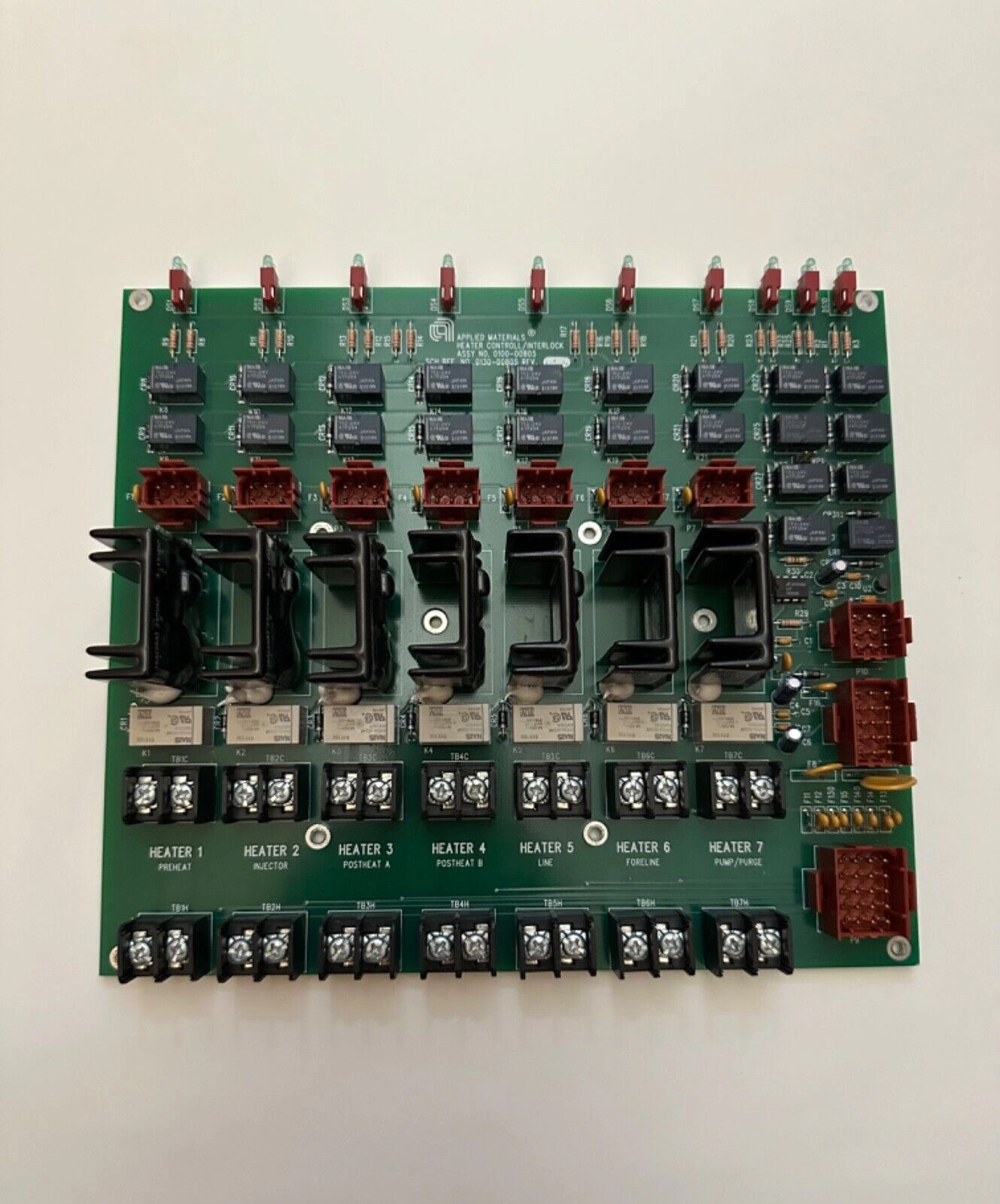 AMAT Applied Materials 0100-00805 Heater Control / Interlock PCB