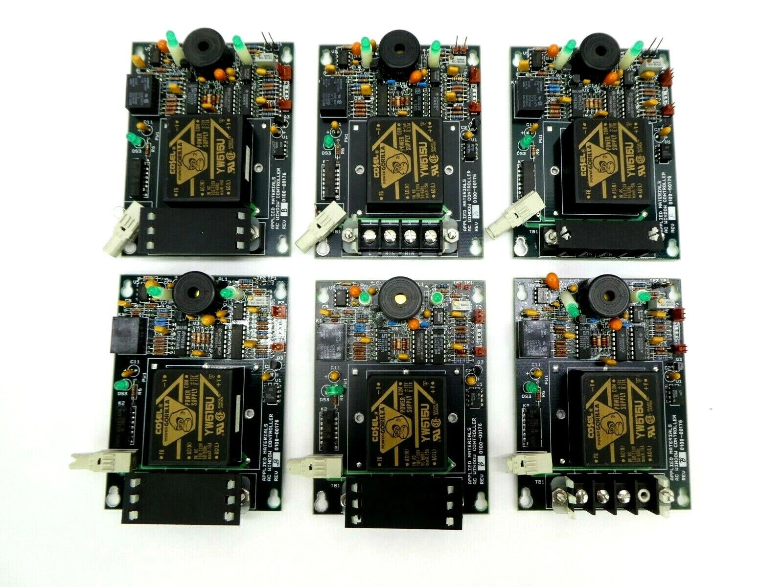 AMAT Applied Materials 0110-00176 AC Window Control PCB Rev. B Lot of 6 Untested