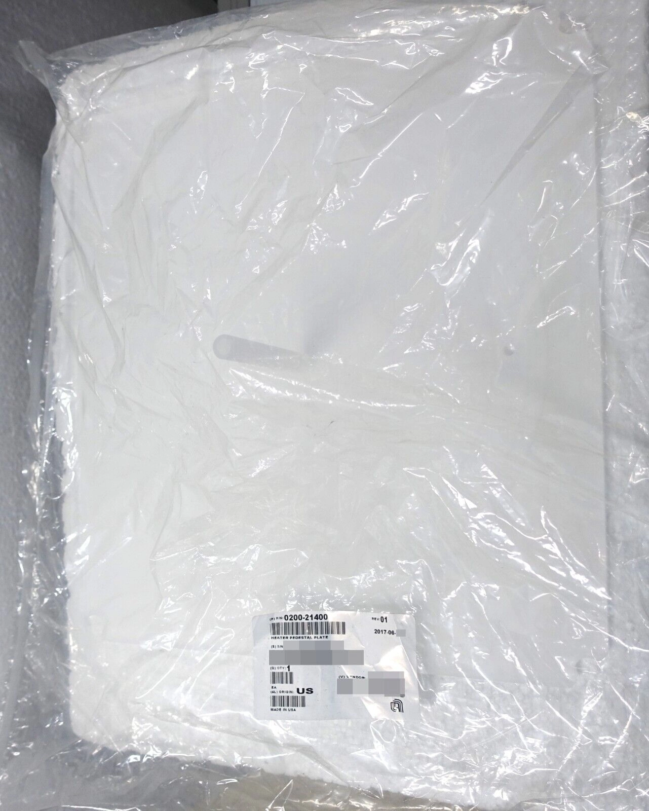 APPLIED MATERIALS 0200-21400 HEATER PEDESTAL PLATE AMAT *UNUSED*