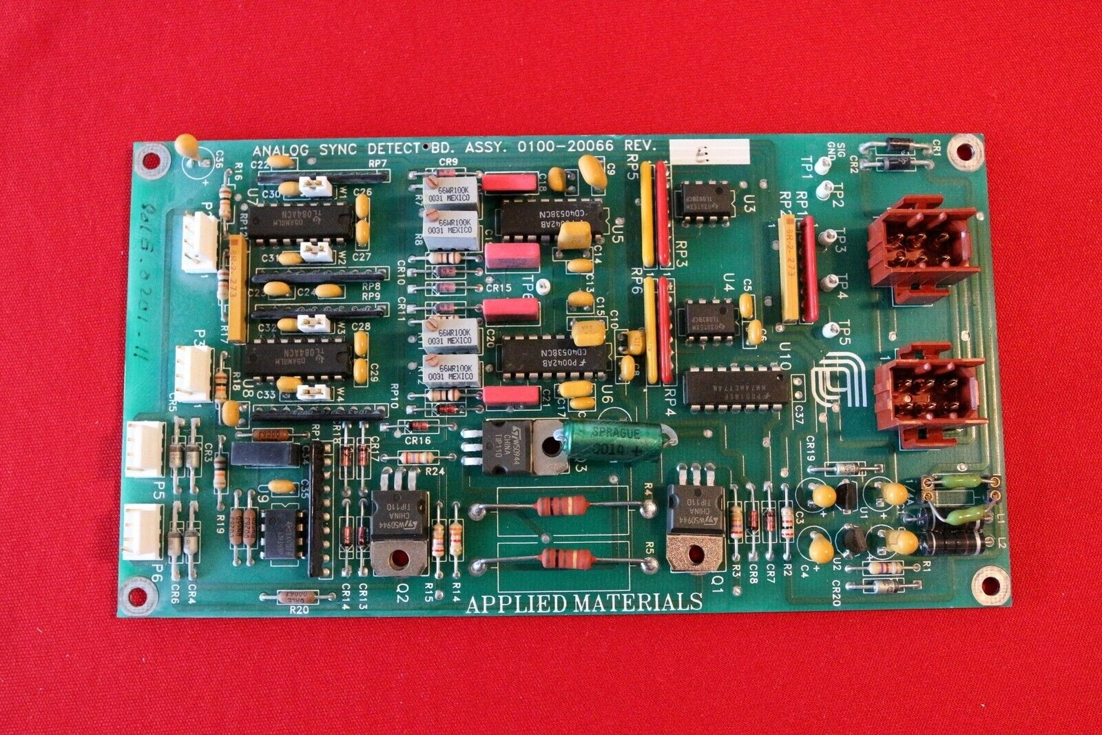 APPLIED MATERIALS ANALOG SYNC DETECT BD. ASSY.  0100-02016 REV. 05 PCB BOARD