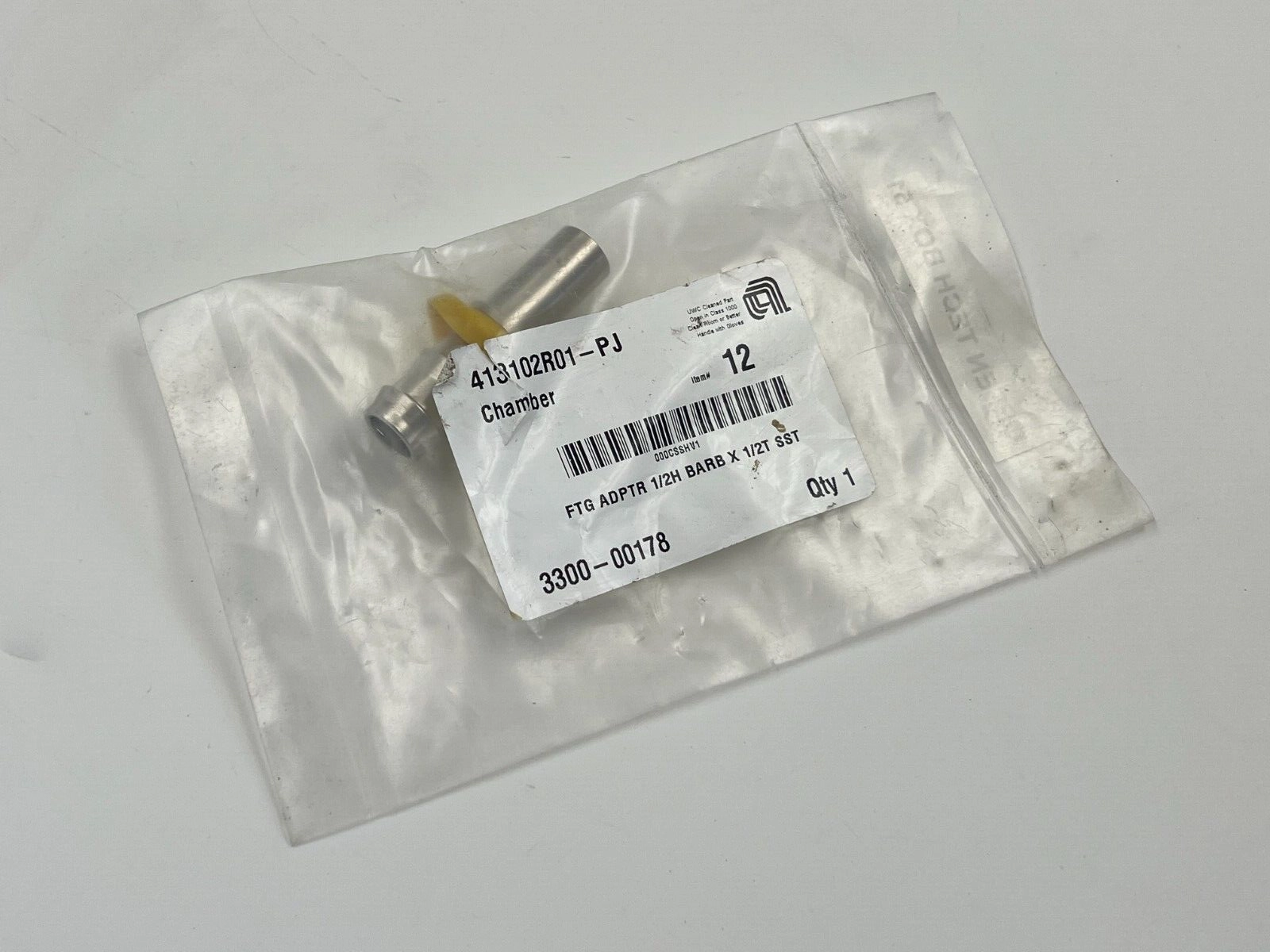 APPLIED MATERIALS FTG ADPTR 1/2H BARB 3300-00178 AMAT