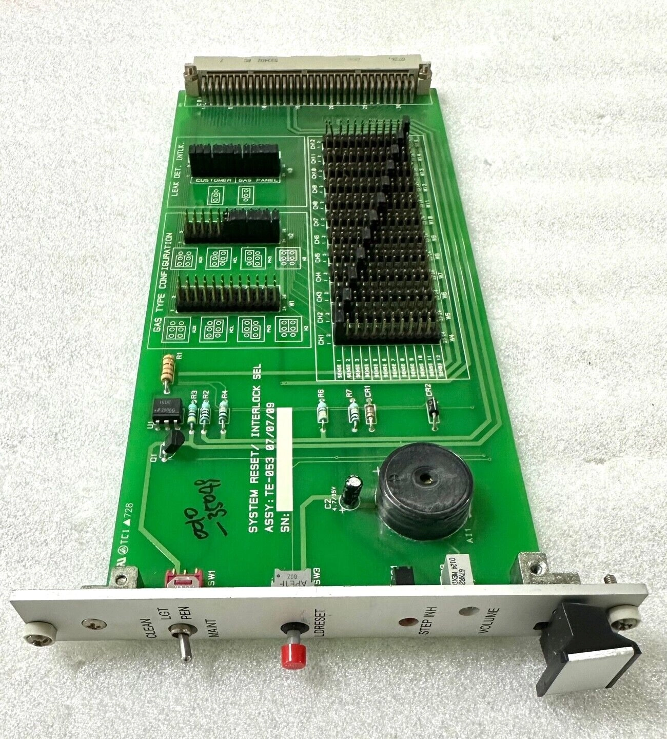 ASSY, PCB SYS RESET/INTLK SEL AMAT 0100-35049