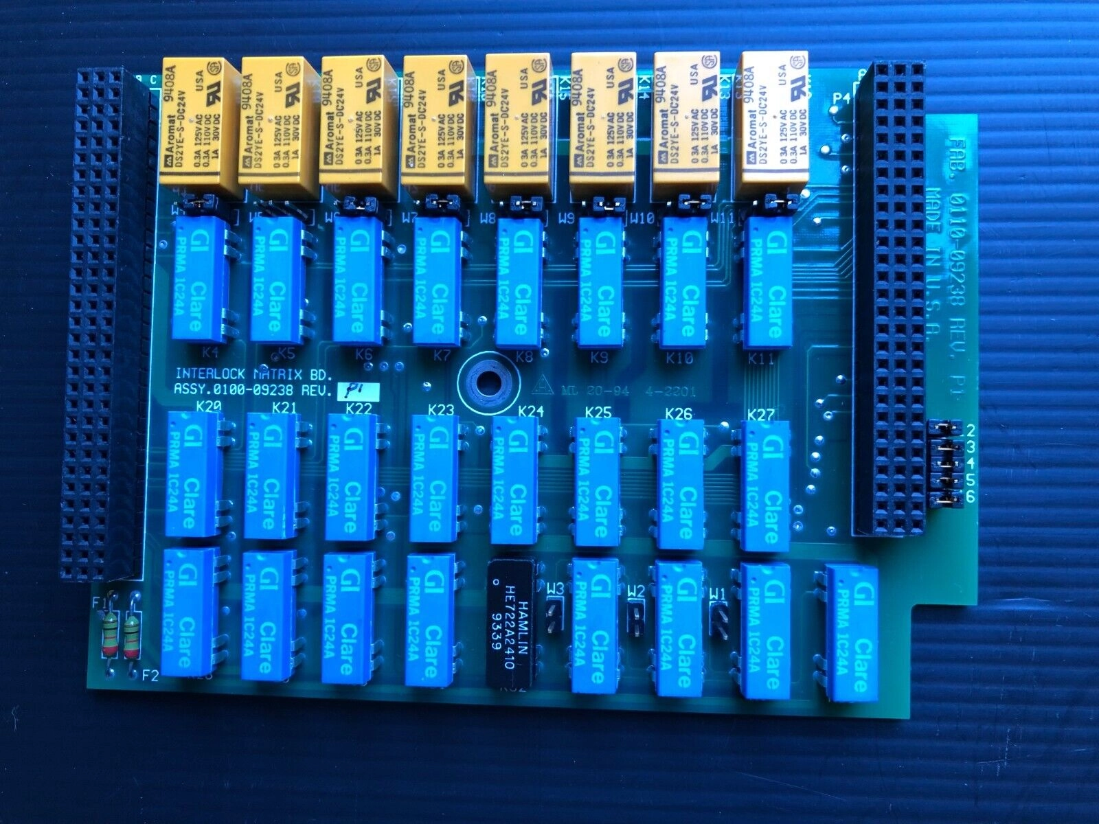 Applied Materials 0100-09238 PCB, Interlock Matrix AMAT Etch CVD PVD