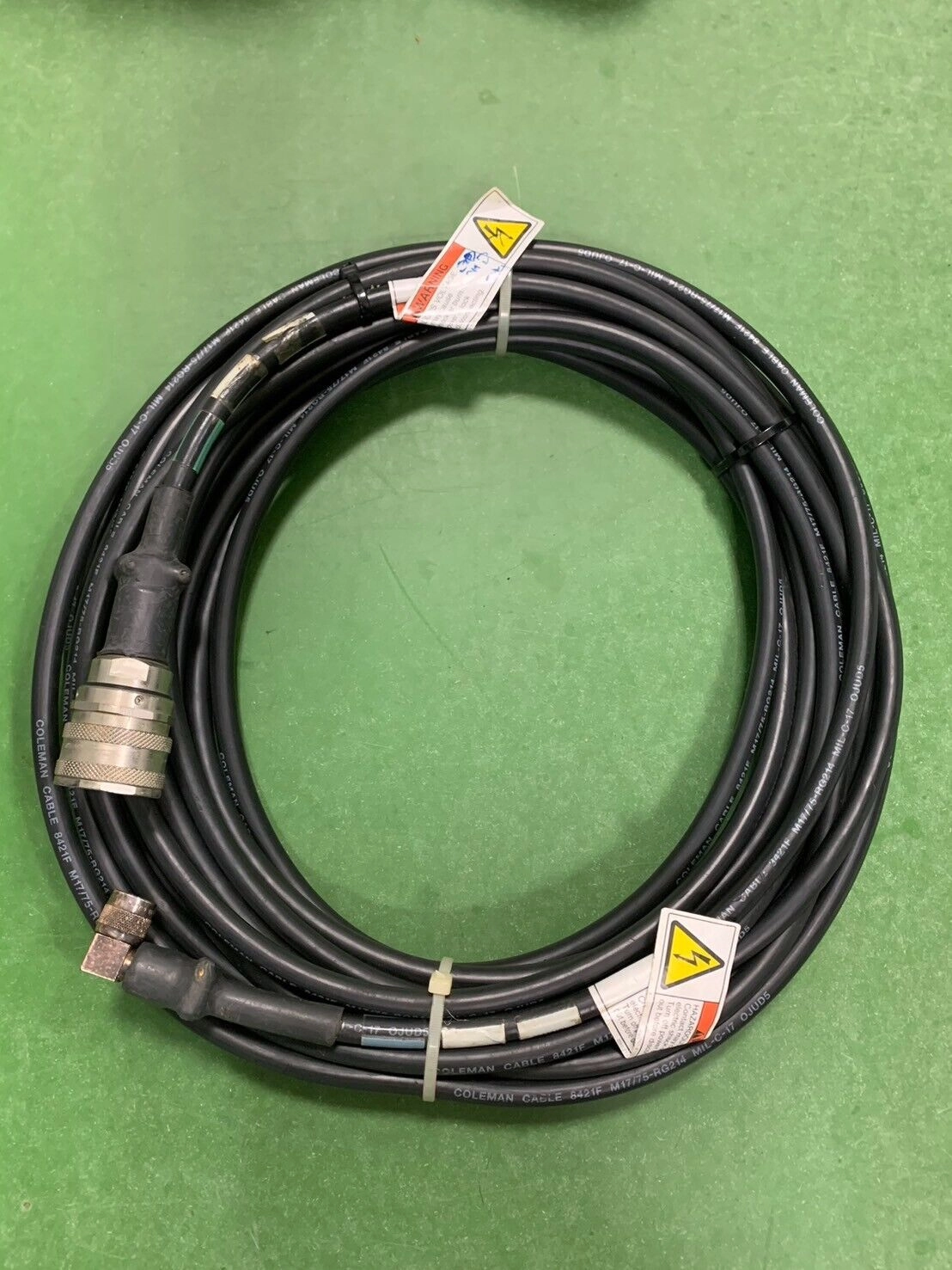 Applied Materials 0150-01411 CABLE ASSY, 2 MHZ COAXIAL, 50 FT, REACTI