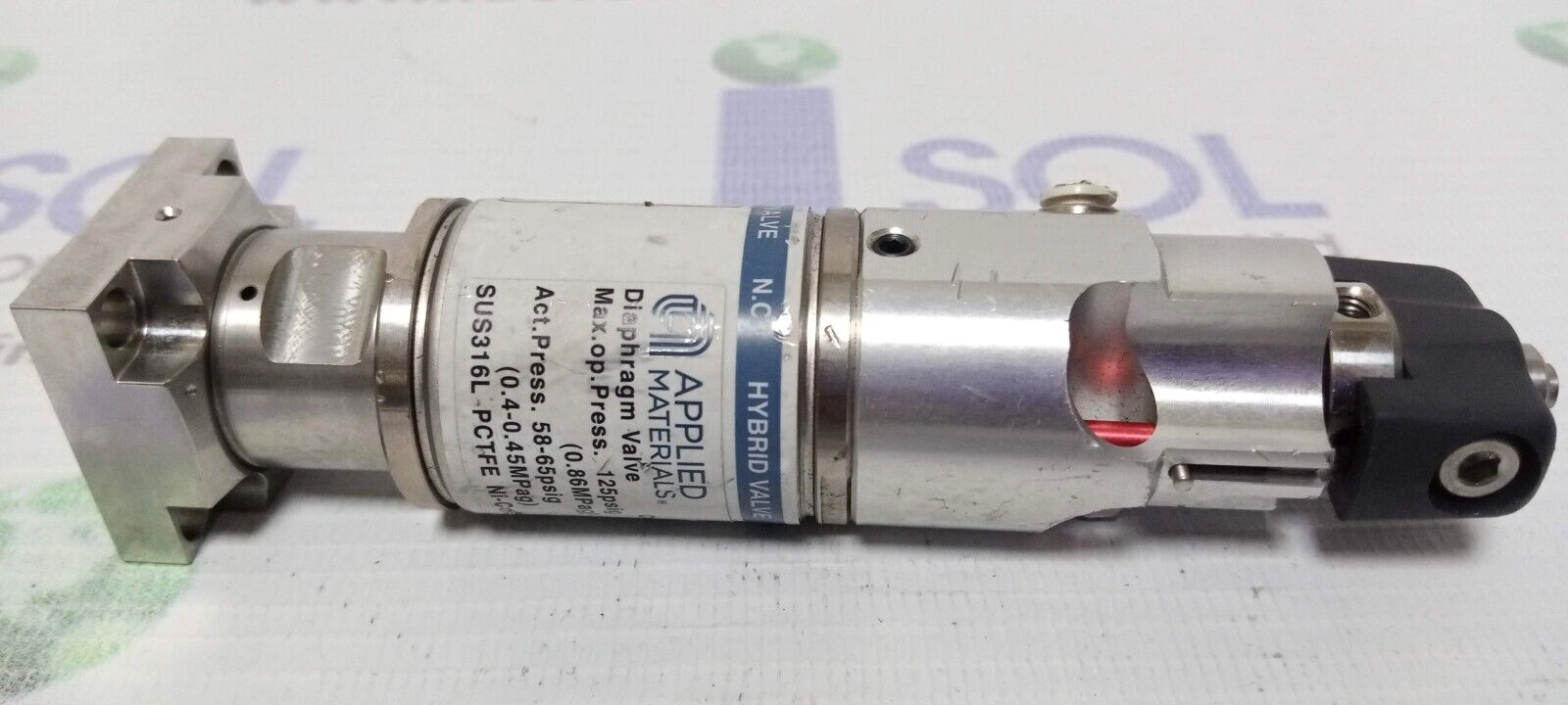 Applied Materials 0190-51312 Diaphragm hybrid valve sus316L pctfe ni co alloy