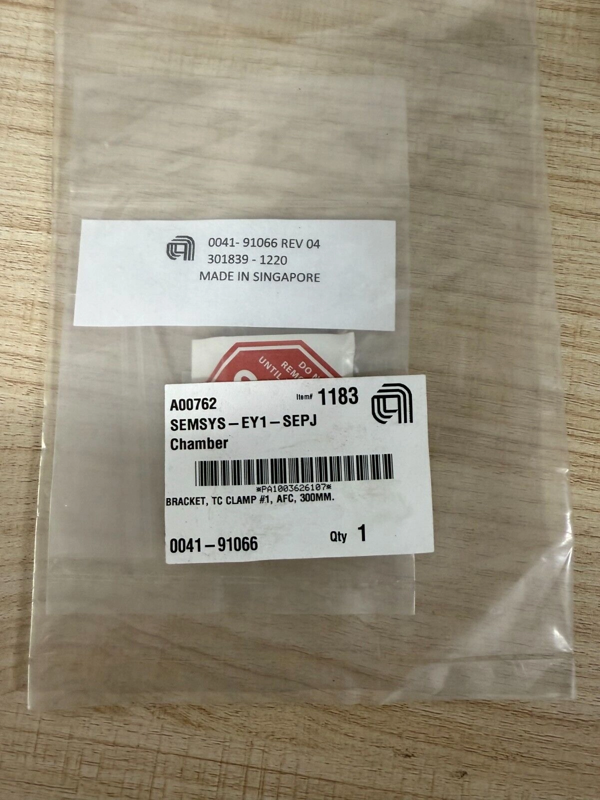 Applied Materials AMAT 0041-91066 BRACKET,TC CLAMP#1,AFC,300MM,NEW