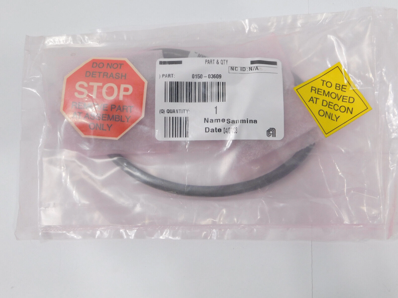 Applied Materials AMAT 0150-03609 Cable Assemble