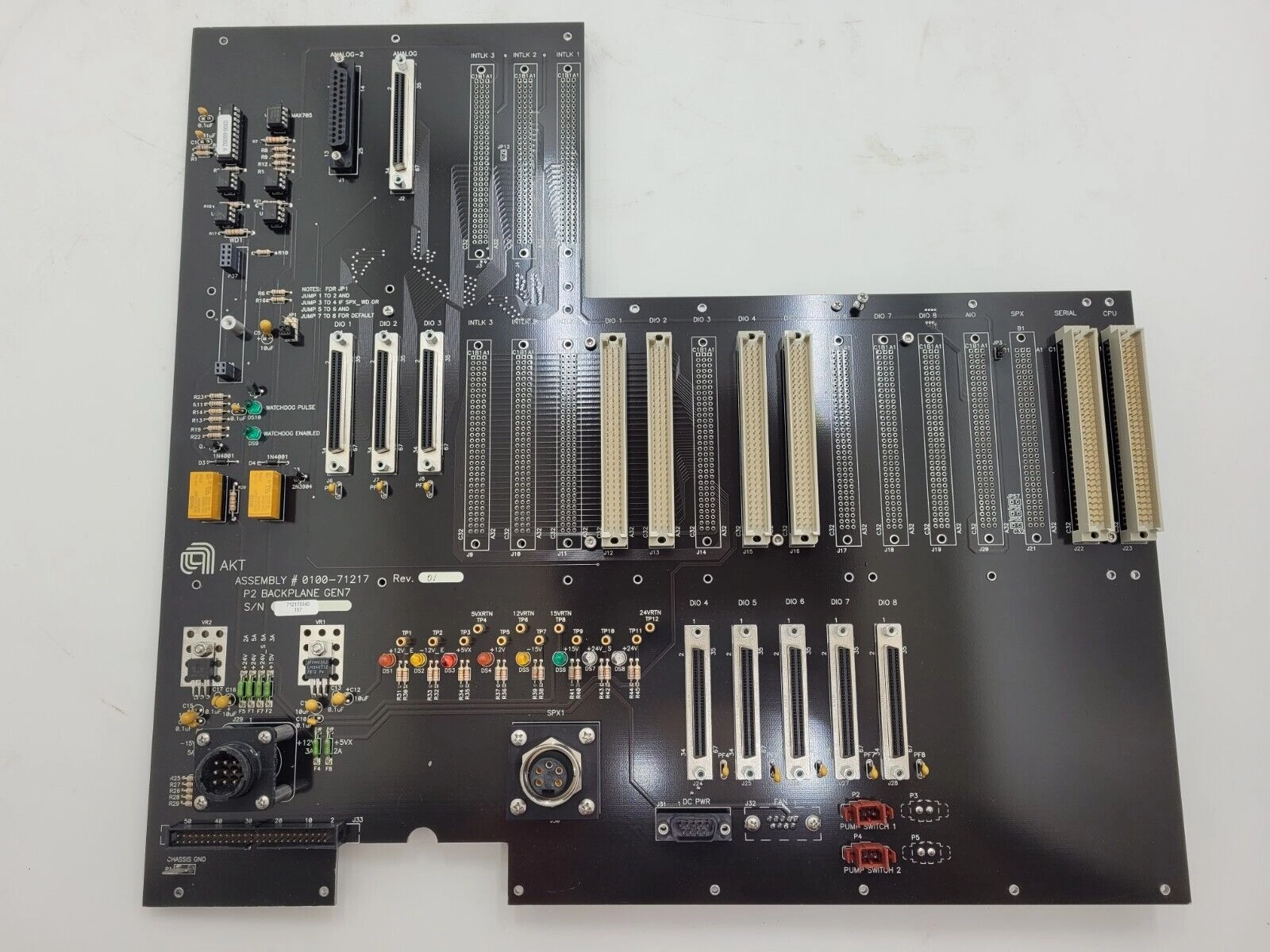 Applied Materials AMAT AKT 0100-71217 REV01 P2 BACKPLANE GEN7