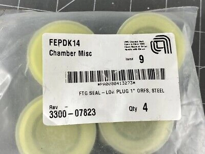 Applied Materials/AMAT FTG Seal-Lok Plug 1" ORFS Steel (PKG 4) PN: 3300-07823